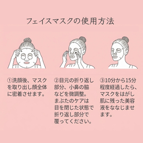 ニナス プレミアムフェイスマスク(5袋入り) 詳細画像