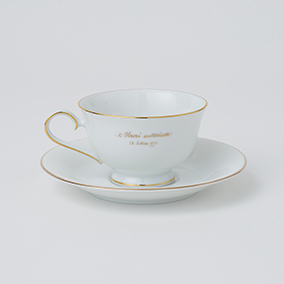 カップ＆ソーサー　2客セット　ゴールドライン 詳細画像