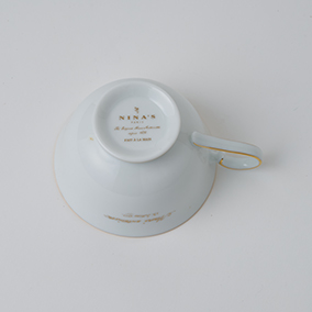 カップ＆ソーサー　2客セット　ゴールドライン 詳細画像